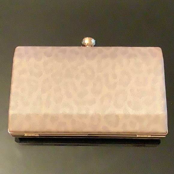 Alessia Handbags - Bedazzled Leopard Print Evening clutch